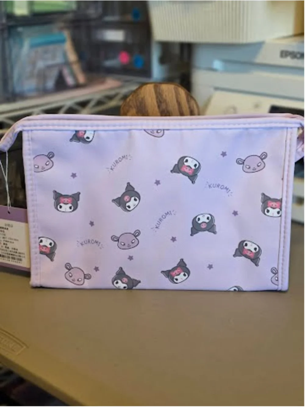 #KUR-2385 Kuromi Large Licensed Accessory Case Zippered Pouch
